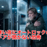 深夜の寒空の下、マンションに入れない恐怖